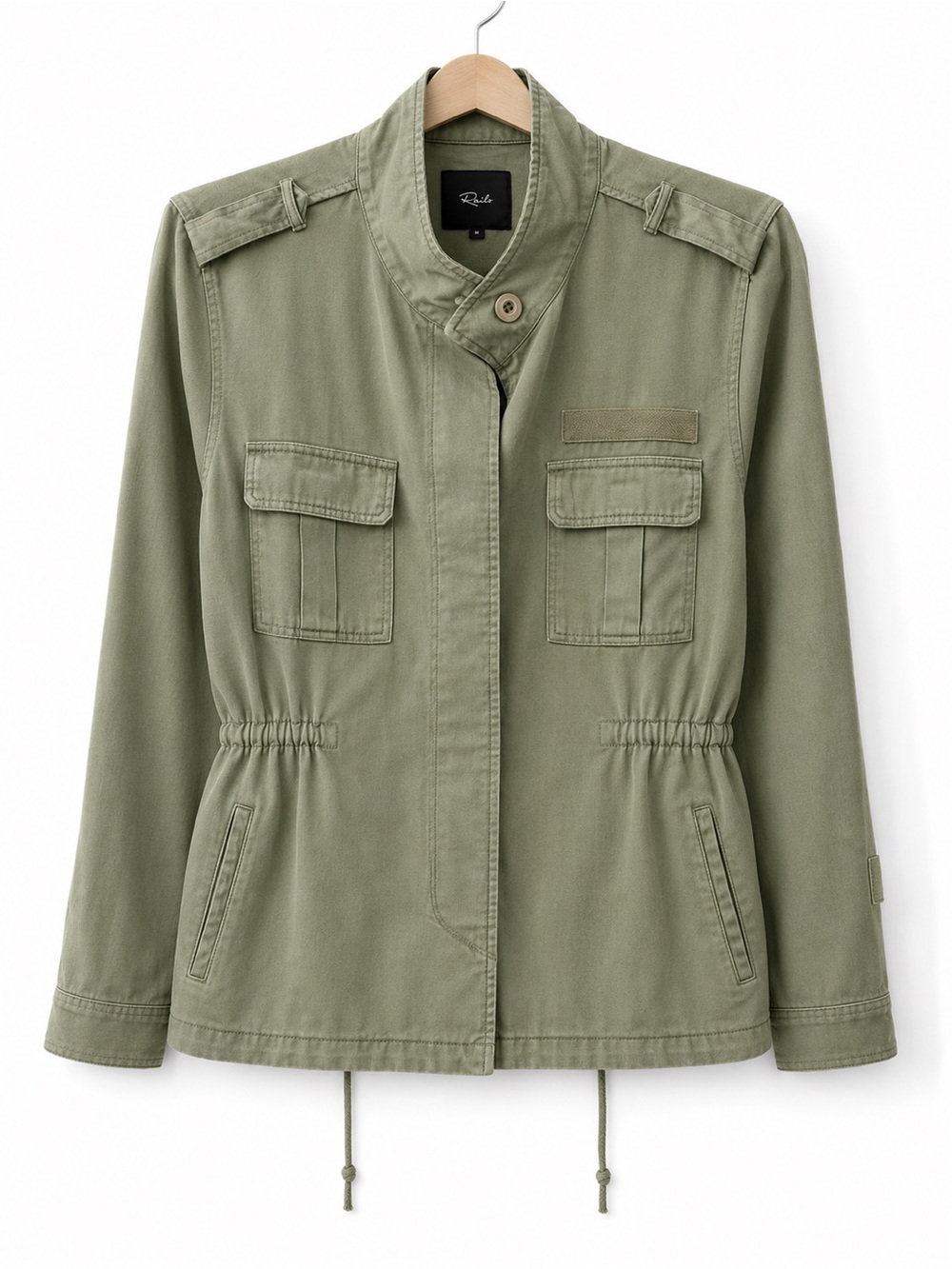 Rails Olive Green Cinch-Waist Utility Jacket